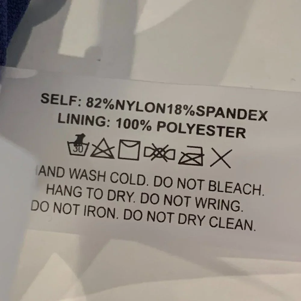 Nicole Miller Swim Dress Navy Women’s Large - Picture 6 of 11